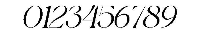 Bayari Oblique Font OTHER CHARS