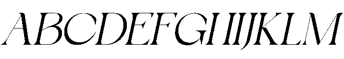 Bayari Oblique Font UPPERCASE