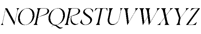 Bayari Oblique Font UPPERCASE