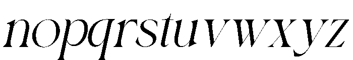 Bayari Oblique Font LOWERCASE