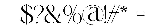 Bayari Regular Font OTHER CHARS