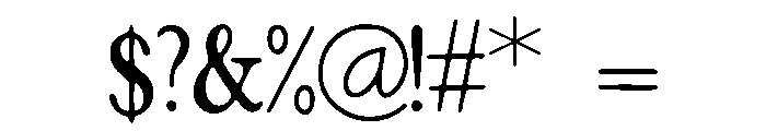 Bayshore Font OTHER CHARS