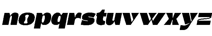 Baze-BlackItalic Font LOWERCASE