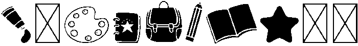BACK TO SCHOOL Regular otf (400) Font OTHER CHARS