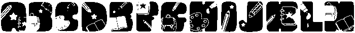 BACK TO SCHOOL Regular otf (400) Font UPPERCASE