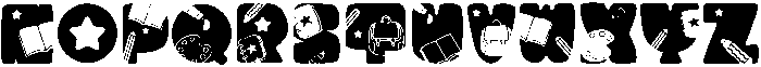 BACK TO SCHOOL Regular otf (400) Font UPPERCASE