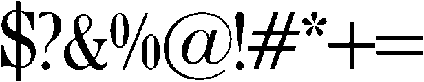 BAKER Regular otf (400) Font OTHER CHARS