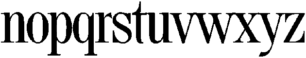 BAKER Regular otf (400) Font LOWERCASE