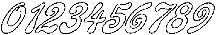 BALOME Outline Italic otf (400) Font OTHER CHARS