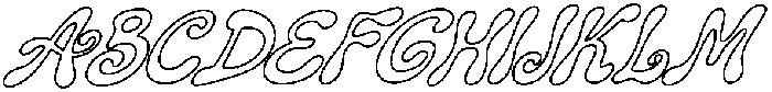 BALOME Outline Italic otf (400) Font UPPERCASE