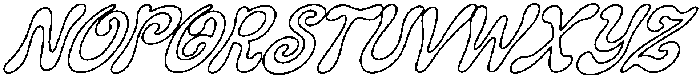 BALOME Outline Italic otf (400) Font UPPERCASE