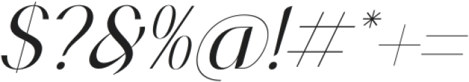 BALORUNE Italic otf (400) Font OTHER CHARS