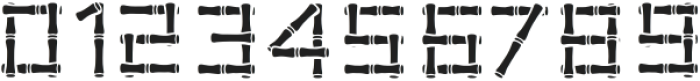 BAMBOO Fill otf (400) Font OTHER CHARS