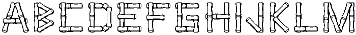 BAMBOO Regular otf (400) Font UPPERCASE