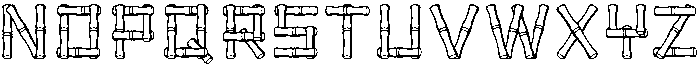 BAMBOO Regular otf (400) Font UPPERCASE