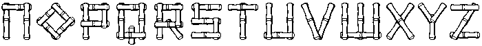 BAMBOO Regular otf (400) Font LOWERCASE