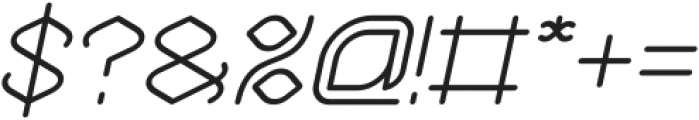 BAMBOO chopsticks Italic otf (400) Font OTHER CHARS