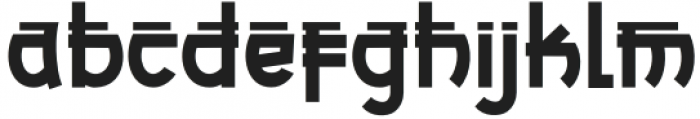 BAMIDA Regular otf (400) Font LOWERCASE