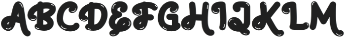 BANDOW Regular otf (400) Font UPPERCASE