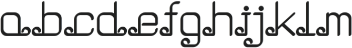 BANURA Regular otf (400) Font LOWERCASE