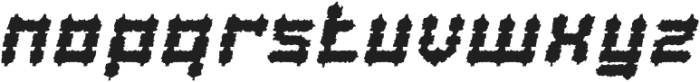 BARBARIAN Italic otf (400) Font LOWERCASE