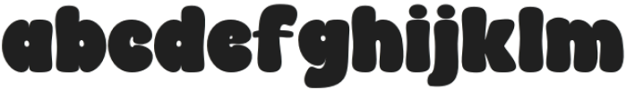 BARBLE Regular otf (400) Font LOWERCASE