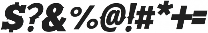 BATTLE ROAD Italic ttf (400) Font OTHER CHARS