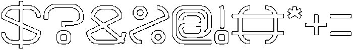 BAVARIA-Hollow otf (400) Font OTHER CHARS