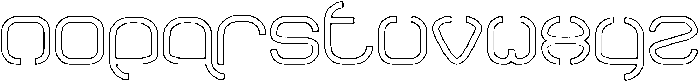 BAVARIA-Hollow otf (400) Font LOWERCASE