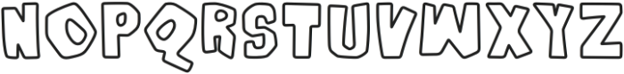 Baal By 18CC Outline otf (400) Font LOWERCASE