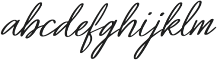 Babe Riesthy Italic otf (400) Font LOWERCASE