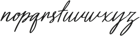 Babe Riesthy Italic otf (400) Font LOWERCASE