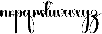 Baby  Angel Regular otf (400) Font LOWERCASE