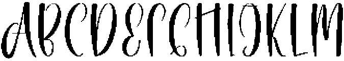 Baby Angela Regular otf (400) Font UPPERCASE
