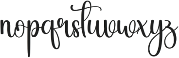 Baby Beautiful Regular otf (400) Font LOWERCASE