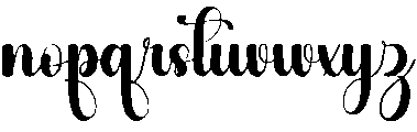 Baby Beauty Regular otf (400) Font LOWERCASE