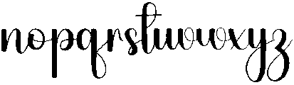 Baby Boho Regular otf (400) Font LOWERCASE