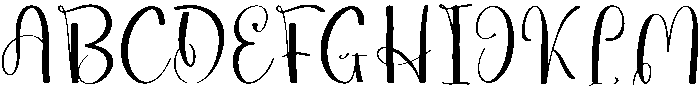 Baby Boho Regular otf (400) Font UPPERCASE