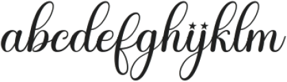 Baby Boho ttf (400) Font LOWERCASE