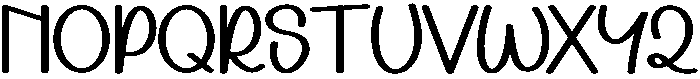 Baby Bunny Regular otf (400) Font UPPERCASE