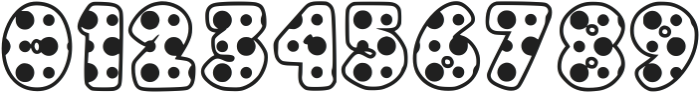 Baby Dots Regular otf (400) Font OTHER CHARS