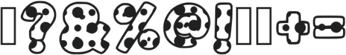 Baby Dots Regular otf (400) Font OTHER CHARS