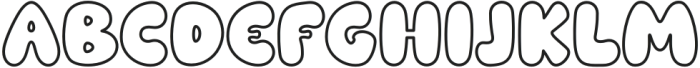 Baby Gemoy Outline otf (400) Font LOWERCASE