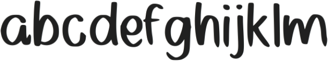 Baby Glow Regular otf (400) Font LOWERCASE