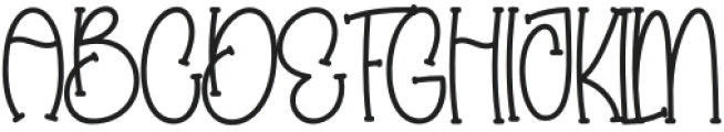 Baby Groovy Regular otf (400) Font UPPERCASE