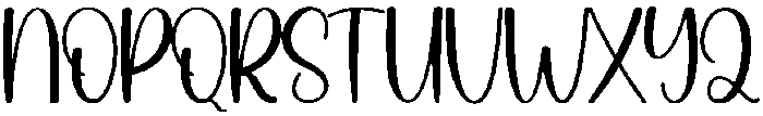 Baby Love Regular otf (400) Font UPPERCASE