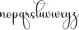 Baby Lovely Regular otf (400) Font LOWERCASE