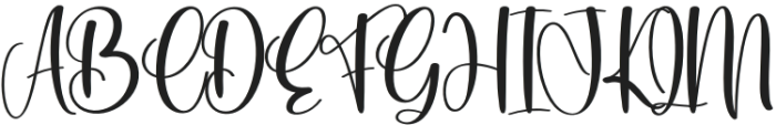 Baby Magnolia Regular otf (400) Font UPPERCASE