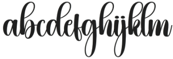 Baby Magnolia Regular otf (400) Font LOWERCASE