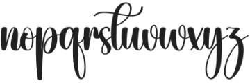 Baby Magnolia Regular otf (400) Font LOWERCASE